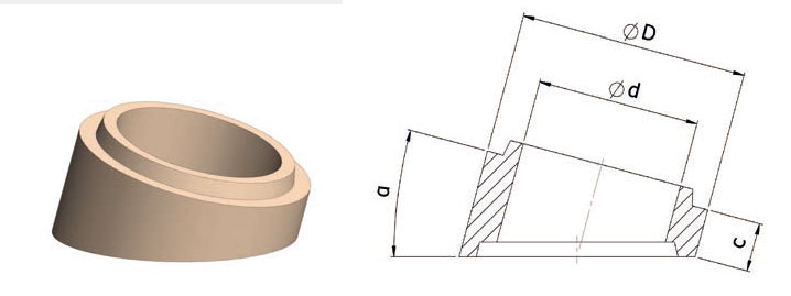 Угловая соединительная трубка литниковой керамической системы SEEIF Ceramics